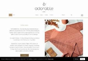 Adorable Knits - knitwear designer based in Antwerp, Belgium. Knitting patterns for kids and adults. Garments and accessories.