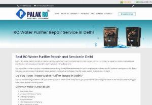 Kent RO Water Purifier Service Repair in Delhi - Palak Ro is the premier Kent RO Water Purifier Service Repair Company in Delhi. We specialize in providing top-of-the-line service and repairs for all types of RO water purifiers. From installations to AMC contracts and beyond, you can trust that we have got your back when it comes to maintaining a healthy lifestyle with perfect drinking water every time!