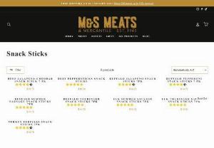 Dried Meat Sticks | M&S Meats - Savor the rich, smoky flavor of M&S Meats' dried meat sticks. These delectable snacks offer a satisfying blend of quality