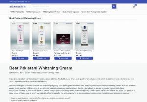 Best Pakistani Whitening Cream Price - Glutathione - Buy in Pakistan - Here is the list of Best pakistani whitening cream. Nanoderm &amp; glowfair is the best skin whitening cream available right now as it contains multiple elements in it. 