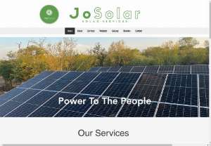 JoSolar - We are a client focused solar energy provider. We aim to assist individuals and businesses to leverage the power of the sun to run their homes and their businesses. At the same time we aim to save our clients money and contribute to a greener planet for our future generations.