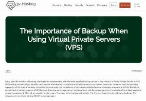 The Importance of Backup When Using Virtual Private Servers (VPS) - Every year the number of hosting clients grows exponentially, and the most popular hosting service is the rental of a Virtual Private Server or VPS. VPS hosting provides many benefits such as cost-effectiveness, scalability and better control over server resources. However, with the growing popularity of this type of hosting, it is critical to emphasize the importance of developing reliable backup strategies when using VPS.