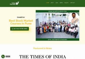 Best Stock Market Courses in Pune | Share Market Training - Value Focussed provides stock market courses in Pune. We teach you how to trade stocks, follow the market trends and make smart investment decisions.
