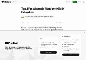 Top 3 Pre-Schools in Nagpur for Early Education - Find the best pre-schools and pre-nurseries in Nagpur for your child&#039;s early education. Our comprehensive list includes top-rated schools with experienced teachers and a variety of programs to choose from.