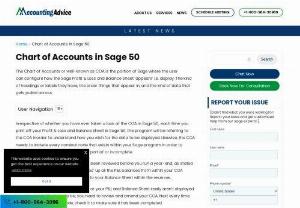 Charts of Accounts in Sage 50 - A chart of accounts is the backbone of your financial system in Sage 50. It serves as a comprehensive list of all the individual accounts used to track and categorize your company&#039;s financial transactions 