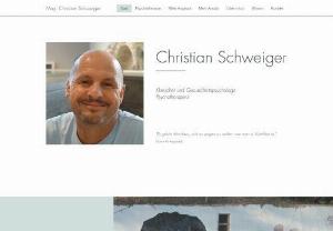 Psychotherapeutische Praxis Mag. Christian Schweiger - As a trained depth psychology-oriented psychotherapist, I support you in a protected and appreciative atmosphere with all psychological stress and problems. Together with me as a psychologist in Vienna, you will work out ways to find a way out of your situation in order to feel better in the long term. For more information, visit my website www.psychotherapie-schweiger.com