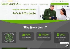 Green Guard Pest Control: Your Shield Against Unwanted Guests - Pests can turn your home into an unwelcome haven, disrupting your peace and posing health risks. At Green Guard Pest Control, we provide comprehensive and eco-friendly pest control solutions to safeguard your home and family.  Our team of experienced and certified technicians utilizes advanced pest management techniques to eliminate pests at their source. We employ a multi-pronged approach, combining targeted treatments with preventive measures to ensure long-lasting protection.
