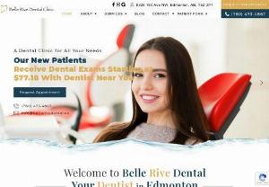 Belle Rive Dental Clinic - Looking for an experienced dentist in Edmonton that provides affordable consultation? At Belle Rive Dental clinic in Edmonton, we are happy to offer flexible dental appointments in the early mornings, evenings, and even on Saturdays! Our Edmonton dentist is providing a wide range of dental care services to patients of all ages. Schedule an appointment with our Edmonton dentist near you today. We’re always accepting new patients!