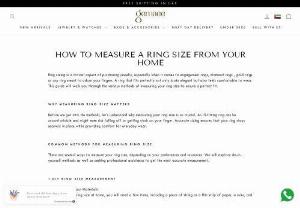 HOW TO MEASURE A RING SIZE FROM YOUR HOME - Learn how to measaure your ring size at home with our Ring Size Chart. Find the perfect fit for your next ring effortlessly.
