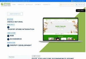 shopify store development services - Jadole Natural partnered with Sphinx for Shopify store development services. With custom Shopify solutions, we helped them make their website more intuitive