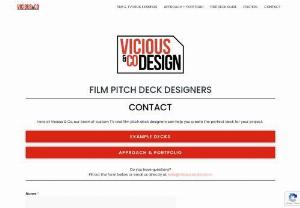 Film Pitch Deck Designer - Vicious & Co is your premier destination for expertly crafted Film Pitch Decks. Browse our expertly crafted Film Pitch Deck Examples and see how our dedicated team can help bring your project to life. With a keen eye for design and a deep understanding of the industry, our Film Pitch Deck Designers will bring your cinematic vision to life.
