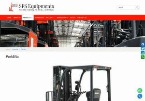 Toyota Used Electric Forklift  For Rental and Sale | Sfs Equipments - SFS Equipments offers rental and sale of Toyota electric forklifts, suitable for material handling in warehouses and distribution centers. These used forklifts have a capacity of 1.5 to 3.0 tonnes and can lift loads to heights of 3.0 to 6.0 meters. They are quiet, emissions-free, and designed for easy maneuverability in tight spaces. The compact design ensures productivity and safety during long shifts. Built to Toyota's high-quality and Durability standards.