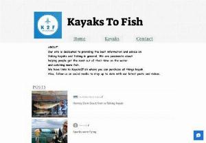 Kayaks To Fish - Our site is dedicated to providing the best information and advice on fishing kayaks and fishing in general. We are passionate about helping people get the most out of their time on the water  and catching more fish. We have links to Kayaks2Fish where you can purchase all things kayak. Also, follow us on social media to stay up to date with our latest posts and videos.