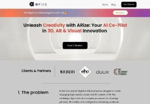 ARize GroupBV - ARize is an innovative platform that transcends beyond eCommerce, serving as a versatile tool for the creation and distribution of 3D content across the web. Leveraging advanced technologies like WebGL and WebGPU, it enables users to effortlessly experience stunning 3D environments with just a click, without the need for any installations. While it significantly enhances digital shopping experiences with features like a sophisticated product configurator, Image to 3D, Video to 3D, and...