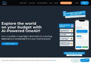OneAir - OneAir is an AI-powered all-in-one, private members-only travel app that helps you find awesome flight and hotel deals with deep discounts you won’t find anywhere else. Using our budget-friendly travel platform, members can book flights, hotels, rental cars and activities at wholesale prices!