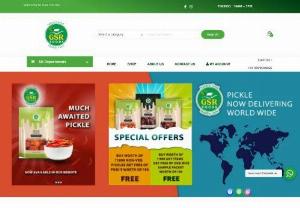 gsrfoods - Gsr Farms and foods was one most successful brand on processing naturally made pickles, sweets, desi rice and Hots. It was people trusted band on Telugu states.