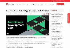 Android App Development Cost - The following blog sheds light on android app development cost breakdown in 2023. Also, it covers essential details like app complexity, features & more.
