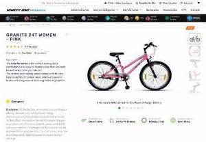 Buy Granite 24T Women: ATB Bicycle by Ninety One Cycles - Ninety One Cycles Presents Granite 24T Women&#039;s ATB Bicycle. It&#039;s a stylish and sturdy ATB designed for women. With a sleek design and reliable features, it&#039;s perfect for comfortable rides on various surfaces.