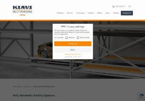 Leader in Fully Automatic Parking System| KLAUS Multiparking - KLAUS multiparking, fully automatic, safe and 100% secure multilevel parking systems. Customizable, 99.5% uptime, Quick, Secure and easy to maintain
