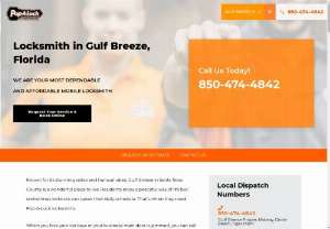 Pop A Lock of Gulf Breeze, Florida - When you get locked out of your home or car in Gulf Breeze, FL, Pop-A-Lock has your back. Locksmith Services, Automotive Locksmith, Car Door Unlocking, Computer Chip Keys Programmed, Emergency Lock Outs. Working hours: 7AM - 11PM Everyday; Address: 1720 W Fairfield Dr Ste 517, Pensacola, FL 32501