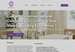 custom construction and concrete llc - For all your Construction and Concrete need, Remodeling, Roofing, Painting, Fencing, Concrete,