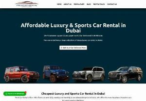 ProX Car Rental Dubai - We provide luxury car rental services in Dubai. With our fleet of luxury cars and excellent customer services, we are the best luxury car rental company in Dubai.