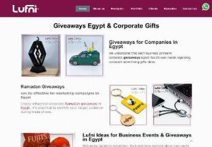 Lufni Giveaways - Our Creative Corporate Giveaways in Egypt offer customized and unique ideas to make your brand stand out. Our services will help you create practical giveaway company gifts for business strategies tailored to your audience. This will help you achieve maximum impact with a budget that works for you. Take advantage of this opportunity to leave a lasting impression.