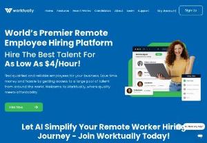 worktually - Worktually recruits remote employees that work for employers around the world just like full-time employees. Hire remote workers; virtual assistants, customer support representatives, and sales representatives, based on your business needs