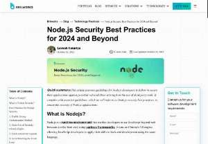 Node.js Security Best Practices for 2023 and Beyond - Protect your Node.js applications with top security practices: Implement SSL/TLS encryption and regularly update dependencies to fend off potential threats effectively.