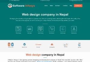 Software Infosys Pvt Ltd - Software Infosys is leading website designing and development company in Nepal.We also offer other services like Domain registration and Hosting, Mobile app development, Digital marketing, Logo Design,Graphics design, Maintenance & more.