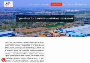 Plots For Sale in Shamshabad | A1 Township - Experience the allure of modern living in the heart of Shamshabad with A1 Township's open plots. Nestled in one of Hyderabad's rapidly developing areas, these plots are a canvas for your dreams. A1 Township, a trusted name in real estate, invites you to explore the possibilities that come with investing in open plots in Shamshabad. With strategic locations, thoughtful planning, and a commitment to excellence, A1 Township ensures that each plot is a gateway to a vibrant...