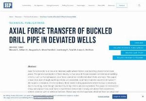 AXIAL FORCE TRANSFER OF BUCKLED DRILL PIPE IN DEVIATED WELLS - Axial force transfer is an issue in deviated wells where friction and buckling phenomenon take place. The general perception of the industry is that once drill pipe exceeds conventional buckling criteria, such as PaslayDawson, axial force cannot be transferred down-hole anymore. This paper shows that, even though buckling criteria are exceeded, axial force transfer could be still good if drill pipe is in rotation. On the contrary, there exists sliding operations where lockup is...