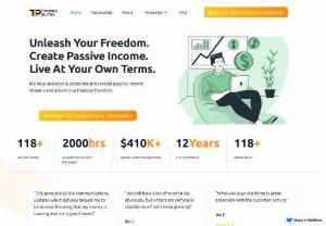 TruPro Elites - ​​TruPro Elites is like the “new age” of e-commerce consulting service companies. We provide investors and corporate pros with alternative income-generating assets, like Amazon FBA, that outpace traditional investment vehicles, allowing them to unlock true financial and lifestyle freedom in record time.