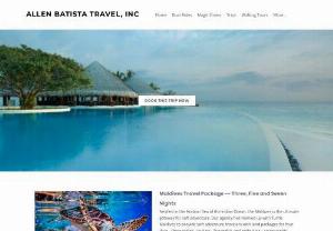 Maldives Vacation Packages All inclusive from USA - Get away to paradise with Maldives vacation packages and tour all inclusive from the USA. Book now for the ultimate tropical getaway. Get the best deals at Allen Batista Travel, Inc.