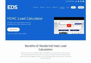 EDS HVAC Load Calculator - Founded in 2001, Energy Design Systems (EDS), an industry leader in providing and implementing HVAC engineering and sales systems; and ground-breaking marketing programs for over 20 years. EDS serves manufacturers, distributors, and contractors associated with the HVAC industry in North America. EDS allows service contractors to operate their business from anywhere. With the help of Load Calculator and Home Auditor, the company has revolutionized the way of carrying out HVAC system...