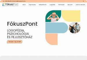 Focus Point - At Fókusz Pont, we combine education, diagnostics, speech therapy, development and psychology so that each child can develop on her own individual path.