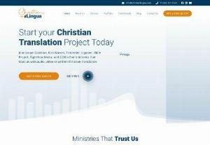Christian Translation - Do you need professional Christian Translation for a better understanding of Christian content? Don't worry Christian Lingua can provide a highly skilled Christian translator who can fulfill your all requirements and teach you well. Our motive is to provide valuable services to our customers.