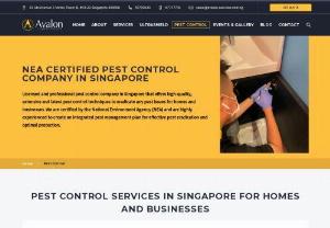 Pest Control Singapore - Avalon Services specializes in pest control in Singapore, as well as a range of other services including office cleaning, disinfection, carpet cleaning, carpet restoration, carpet protection, fabric and leather upholstery cleaning, marble floor polishing, mattress cleaning, bed bug, drain flies and mosquito control.