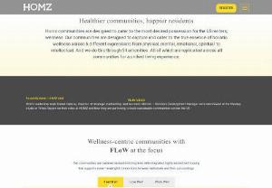 Building Wellness Centric Housing Communitie | Homz - At Homz, we have designed to capture the true essence of holistic wellness centric housing communities across 5 different expressions for healthier communities.
