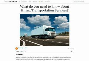 What Do You Need to Know About Hiring Transportation Services? - Several businesses rely on transportation companies to carry their products across states or borders because they believe that cutting transportation costs is important to maintaining their dynamic bottom line. Here is what you need to know before hiring a goods transport services for transportation services in India.