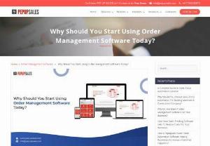 Why Should You Start Using Order Management Software Today? - Manage and Fulfill all the orders across multiple channels from a single panel. Manage orders in bulk over multiple channels; offline stores, online marketplaces &amp; carts. Sales Order Visibility. Minimized Errors. Optimized Bottom Line.