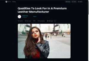 Screenshot of Qualities to Look for in a Premium Leather Manufacturer