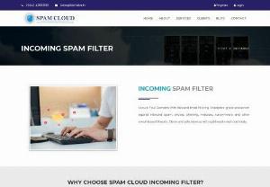Incoming Spam Filter - Spam filters are utilized to process incoming emails and prevent spam before it reaches the user’s inbox. Its major function is to detect and eliminate the junk emails getting into the user's accounts.