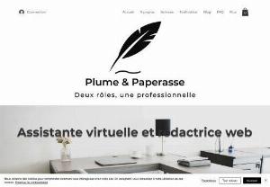 Plume & Paperasse - Virtual administrative assistance and web copywriting services for businesses.