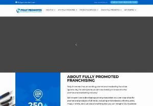 Fully Promoted Franchise - For entrepreneurs trying to break into the promotional marketing industry, Fully Promoted has an exciting promotional marketing franchise opportunity for you. We've worked hard over the years to establish a solid reputation as a one-stop shop for promotional products of all kinds, including embroidered uniforms, pens, mugs, t-shirts, and more!