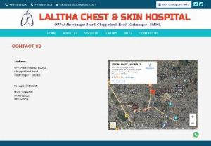 Lalitha Chest & Skin Hospital | 24/7 Care in Karimnagar | Contact Us - Looking for chest pain doctor, lung specialist, or dermatologist in Karimnagar? Lalitha Chest & Skin Hospital is your best choice with 24/7 care. Contact
