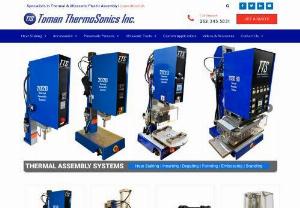 tomanthermosonics - Thermal press machines are frequently referred to as heat staking systems. Toman's thermal press machines offer advantages over other bonding processes.