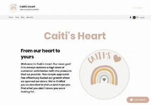 Caiti's Heart - Caiti's heart is an online supplier of Sensory specific products like Weighted Blankets, Weighted Cuddlebuddy's, Sensory Supplements and other specific products for those with unique sensory needs such as Autism, ADHD or other unique experiences.