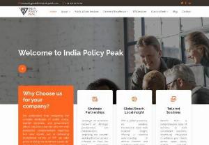 Indiapolicypeak - We understand that navigating the complex landscape of public policy, market dynamics, and government affairs requires a partner who not only possesses comprehensive expertise but also stands out in delivering exceptional service.