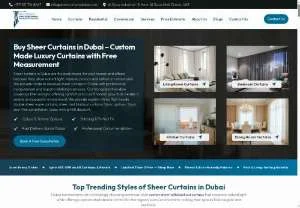 Screenshot of Sheer Curtains & Chiffon Curtains in Dubai